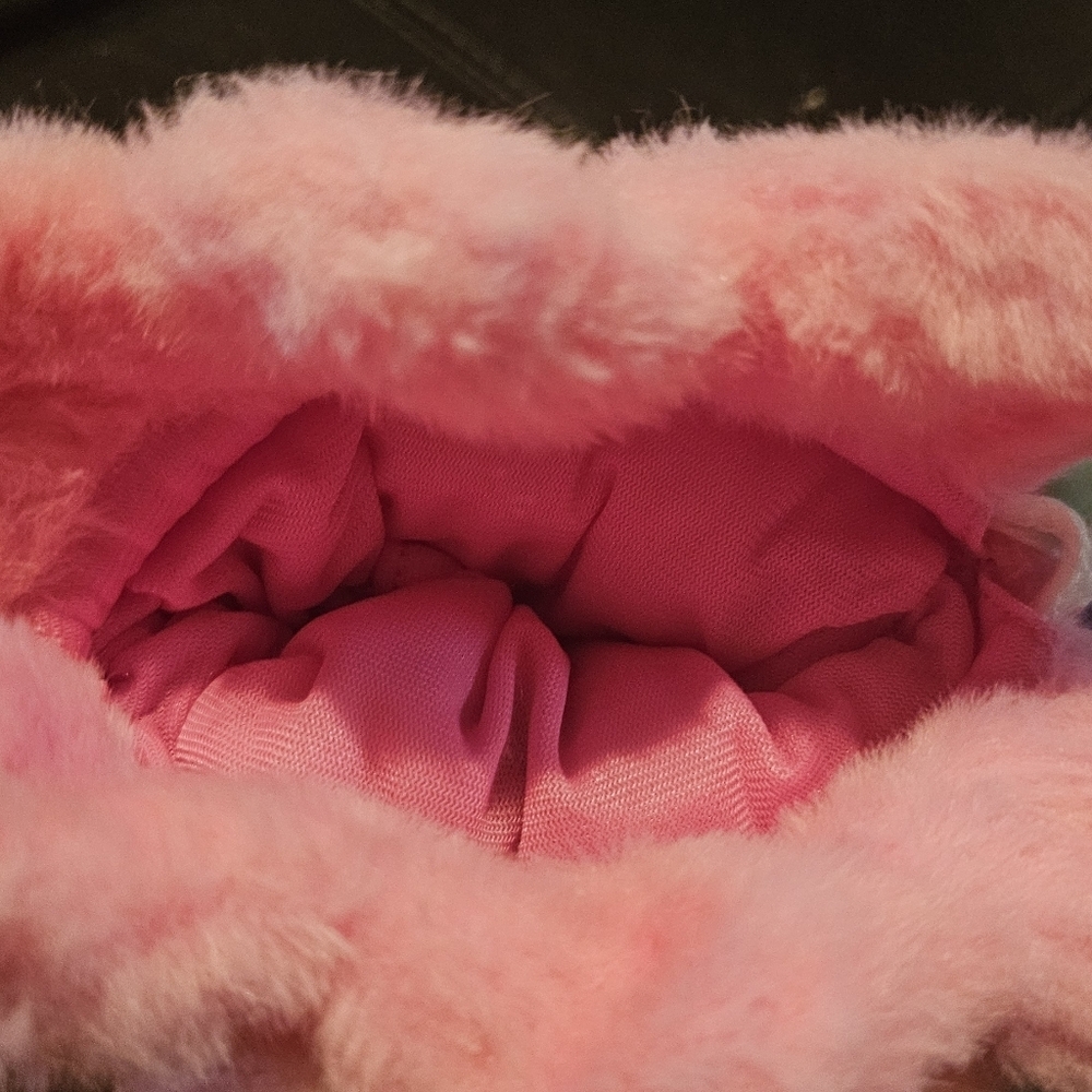 Baby Three Good Luck Bag Plush Figure Pink Hood w/ Box & Card - Picture 3 of 5